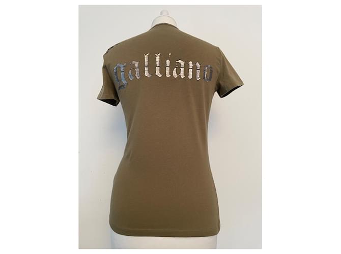 Camiseta John Galliano Caqui Algodón Elastano - vista 4