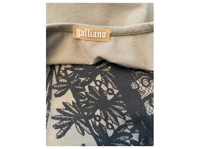Camiseta John Galliano Caqui Algodón Elastano - vista 7