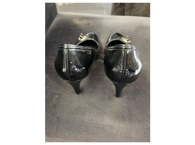 Décolleté Dior in vernice nera Nero - vista 2