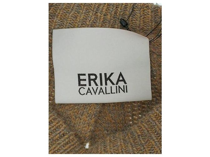 [Gebraucht] Erika Cavallini 20AW / Lederpatch / Alpaka-Strick / Pullover (dick) / XS / Alpaka / Braun / Einfarbig - Ansicht 5