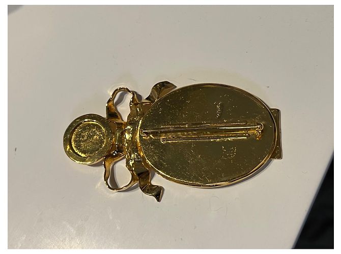 Spilla Chanel dorata D'oro - vista 5