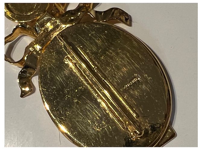 Spilla Chanel dorata D'oro - vista 6