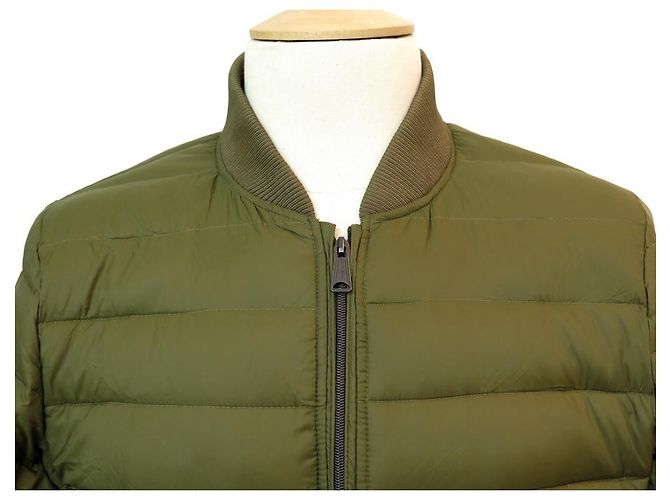 CAPPOTTO NUOVO SCHOTT NORFOLK L M 48 GIACCA TRAPUNTATA KHAKI ARMY TYPE-U - vista 2