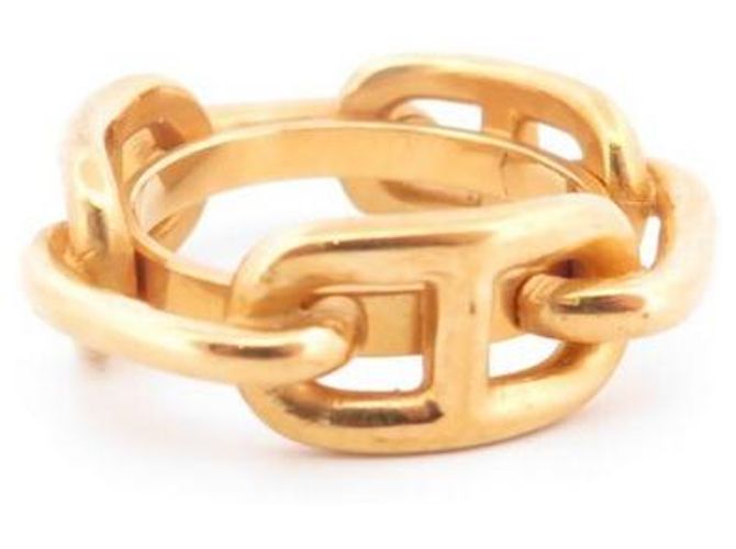 Hermès HERMES REGATE SCHALRING CHAINE D'ANCRE METALL DORE GOLDENER SCHALRING - Ansicht 2