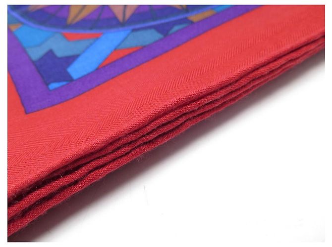 Hermès NUOVO HERMES ROSE DE COMPAS SCIALLE HIDAKA IN CASHMERE E SETA + SCATOLA SCIALLE Multicolore - vista 8