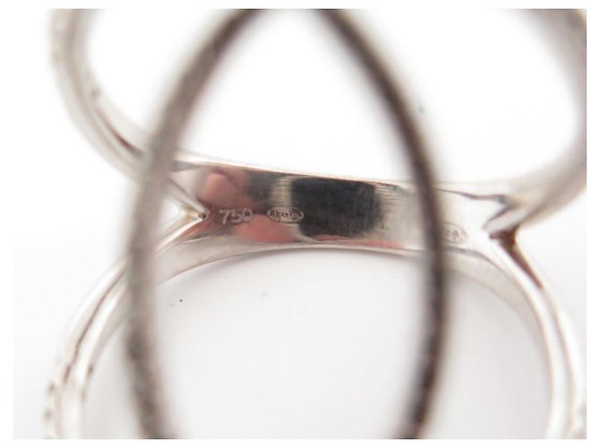 ANELLO C foderato DJULA 96 diamanti neri 0.5K&OR BIANCHI 18k t 48 Squillare Argento - vista 3