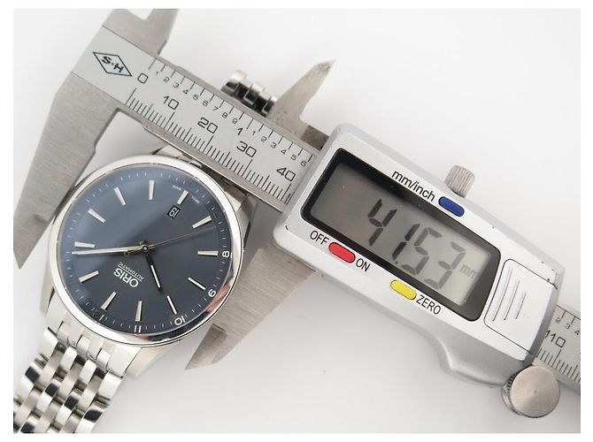 NOVO RELÓGIO ORIS ARTIX DATE 7642B AÇO AUTOMÁTICO + CAIXA DE RELÓGIO COMPLETA Prata - vista 5