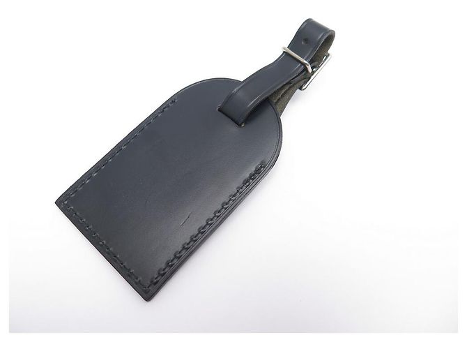 NEUF PORTE ADRESSE LOUIS VUITTON EN CUIR NOIR PR SAC DE VOYAGE KEEPALL HOLDER - vue 2