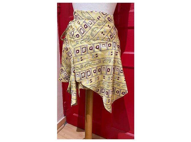 Gonna Isabel Marant in seta multicolore - vista 2