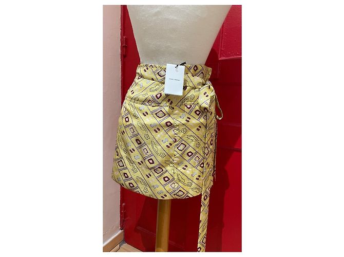 Gonna Isabel Marant in seta multicolore - vista 3