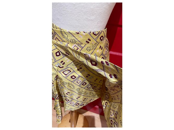 Gonna Isabel Marant in seta multicolore - vista 4
