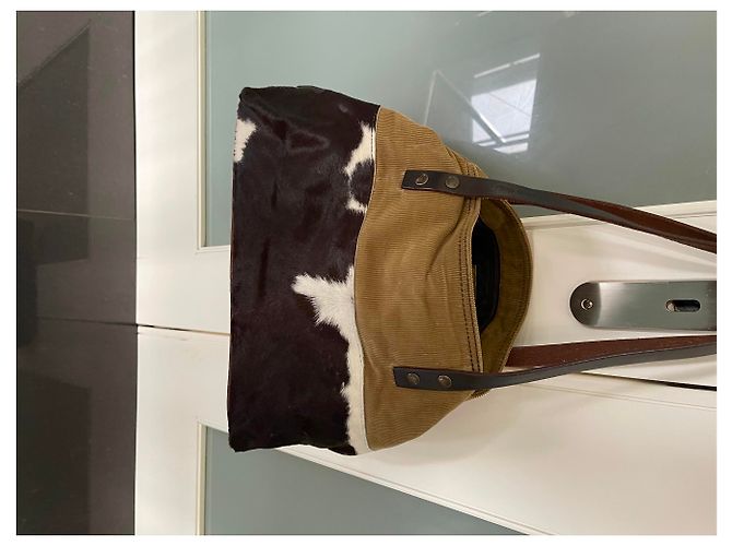 Borsa Miu Miu in denim beige - vista 3