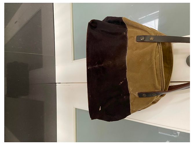 Borsa Miu Miu in denim beige - vista 4