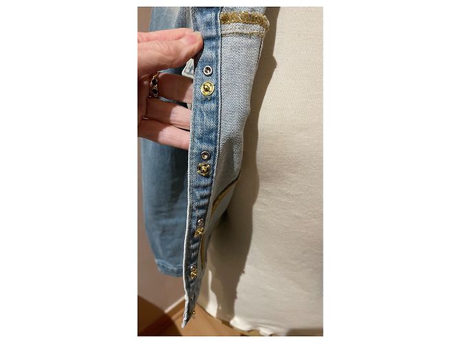 Autre Marque Fracomina Jeansjacke Blau Baumwolle Größe 36 - Ansicht 12