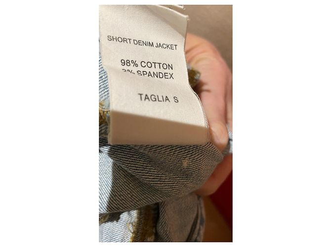 Autre Marque Fracomina Jeansjacke Blau Baumwolle Größe 36 - Ansicht 5