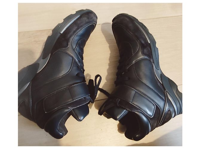 Sneakers Chanel in pelle nera Nero - vista 5