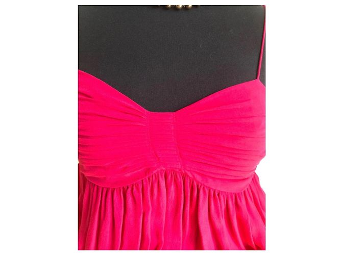 Isabel Marant ruffled dress Fuschia - view 4