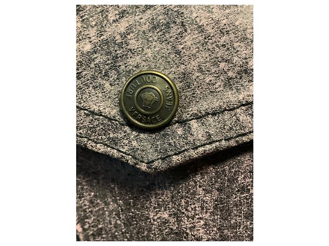 Gianni Versace Lila lila Lederjacke Dunkelviolett - Ansicht 3