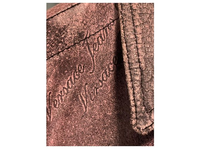 Gianni Versace Lila lila Lederjacke Dunkelviolett - Ansicht 4