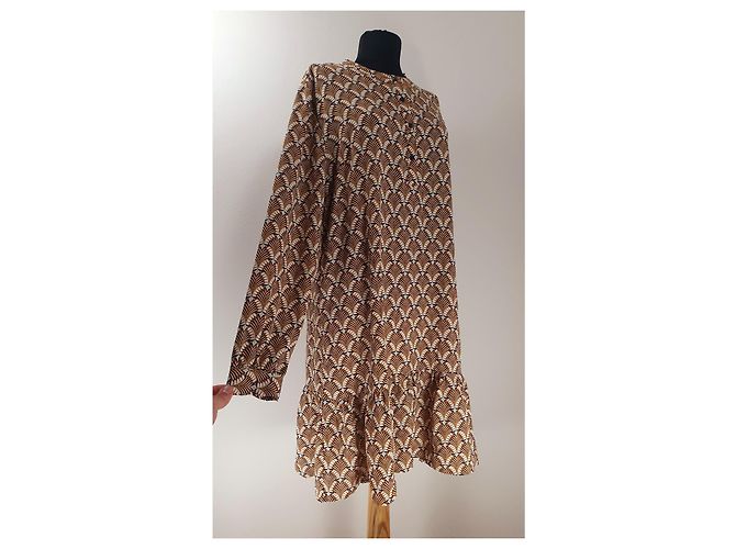 Ichi Kleid Mehrfarbig Polyester Größe L Mehrfarben - Ansicht 2