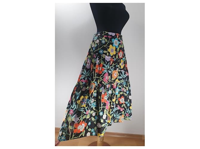 Falda de algodón con flores J.Crew Multicolor - vista 2