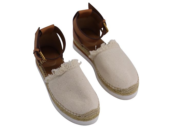 See by Chloé Sandalo espadrillas See by Chloe Glyn in pelle di vitello marrone Pelle - vista 3
