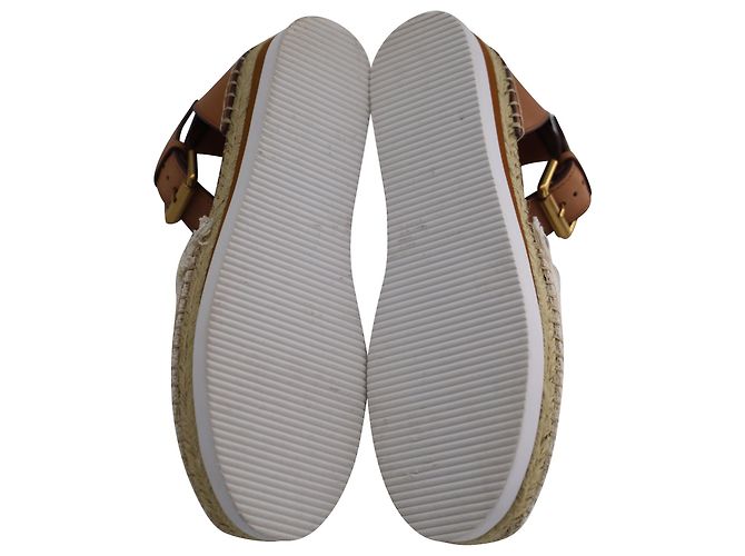 See by Chloé Sandalo espadrillas See by Chloe Glyn in pelle di vitello marrone Pelle - vista 5
