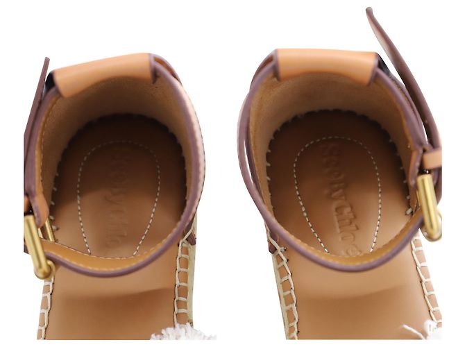See by Chloé Sandalo espadrillas See by Chloe Glyn in pelle di vitello marrone Pelle - vista 6