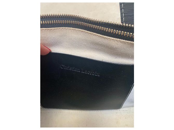 Christian Lacroix Handtasche aus schwarzem Leder - Ansicht 4