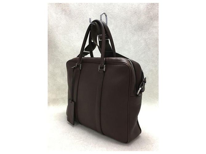 Mallette PRADA / cuir / BRW / uni - vue 2
