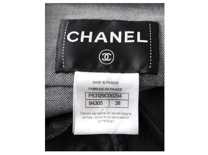 Chanel Resort 2016 Schwarze Leder Bikerjacke - Ansicht 6