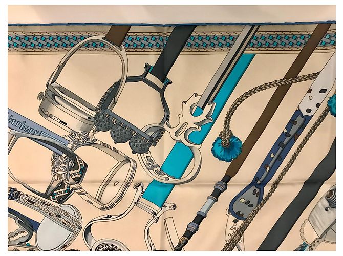 Hermès Seidentuch Concours d'Etriers 90x90 Mehrfarben - Ansicht 3