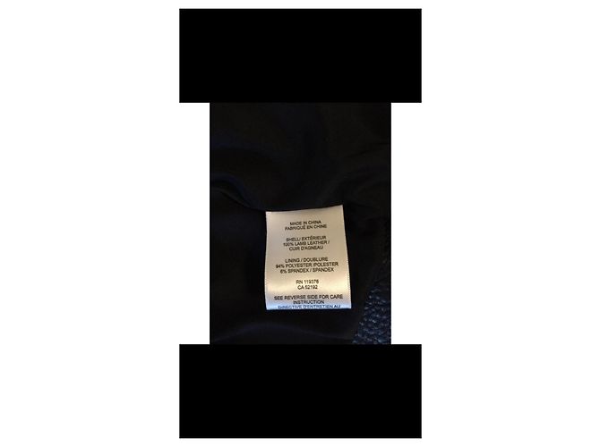 Helmut Lang Helmult Lang ärmellose Lederjacke Schwarz - Ansicht 3