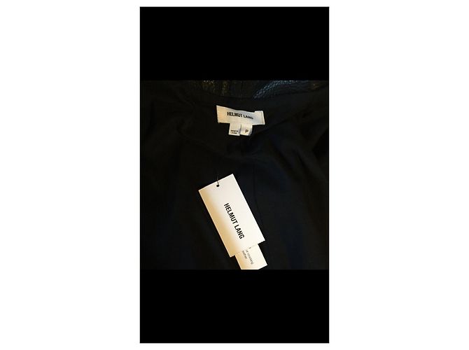 Helmut Lang Helmult Lang ärmellose Lederjacke Schwarz - Ansicht 4