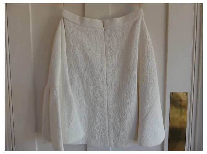 Falda blanca Chloé con relieve Blanco - vista 4