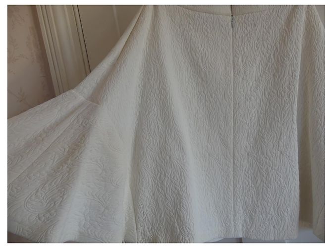 Falda blanca Chloé con relieve Blanco - vista 5