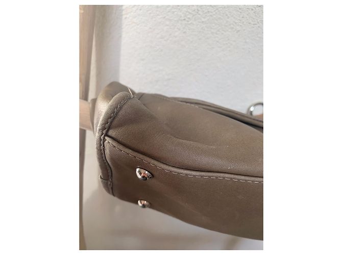 Longchamp Balzane Ledertasche Khaki - Ansicht 10
