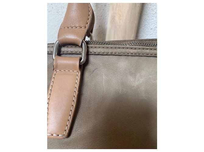 Longchamp Balzane Ledertasche Khaki - Ansicht 7