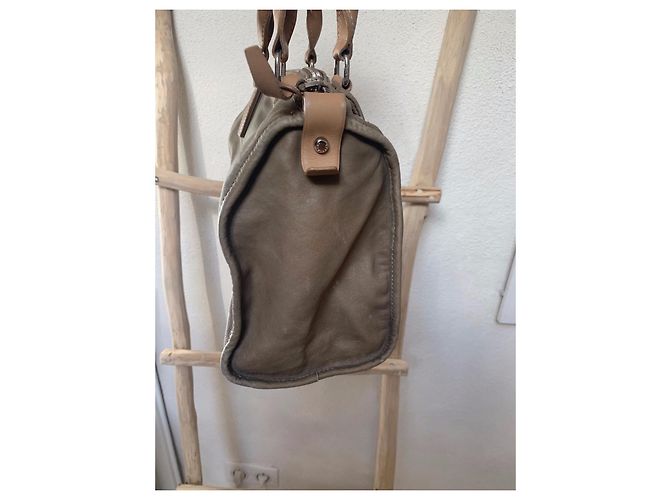 Longchamp Balzane Ledertasche Khaki - Ansicht 8