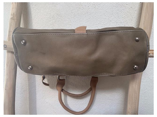 Longchamp Balzane Ledertasche Khaki - Ansicht 9