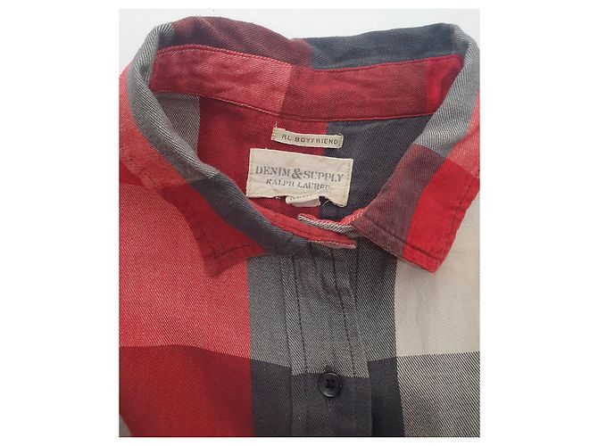 Ralph Lauren Denim & Supply Camisa de algodón roja Multicolor - vista 5