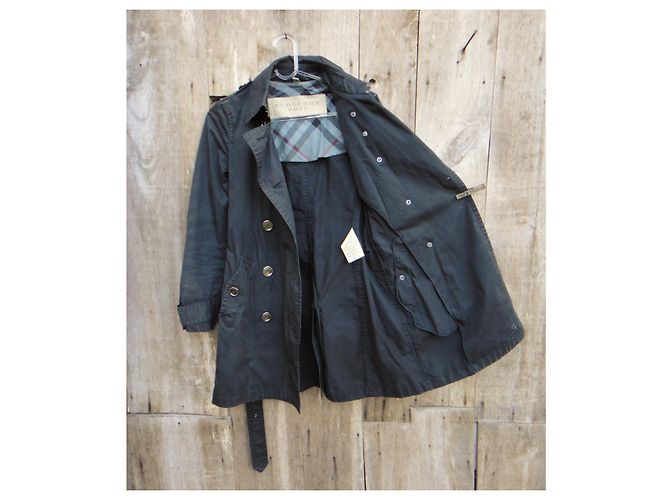 Talla de gabardina Burberry Brit 34 Negro - vista 2