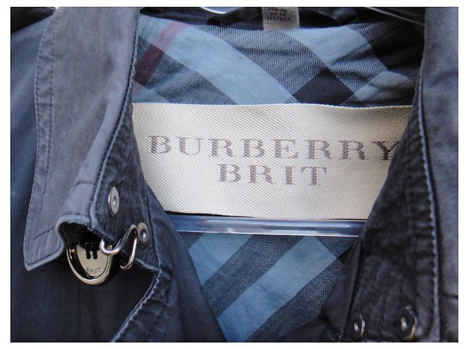 Talla de gabardina Burberry Brit 34 Negro - vista 3