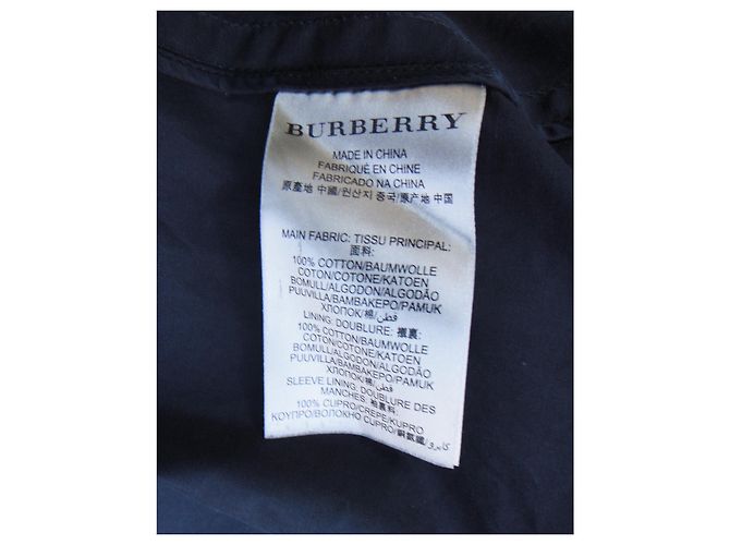Talla de gabardina Burberry Brit 34 Negro - vista 5