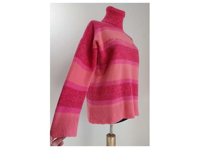 Giada Benincasa Polo Pullover Rosa Wolle und Kaschmir S Pink - Ansicht 3