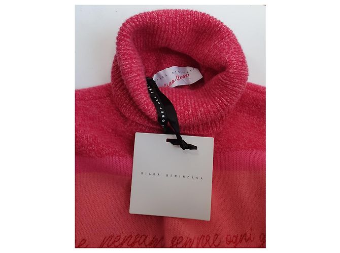 Giada Benincasa Polo Pullover Rosa Wolle und Kaschmir S Pink - Ansicht 5