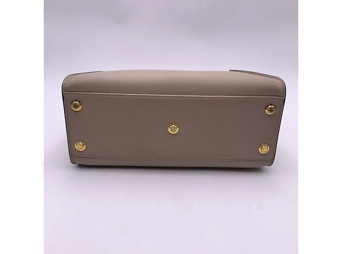 Twist Louis Vuitton Borsa tote laterale in pelle beige con cinturino - vista 8