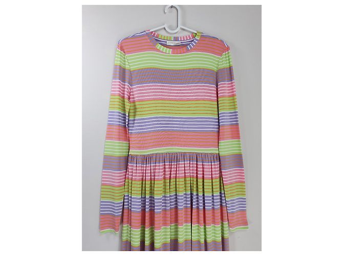 Autre Marque Stine Goya Joel gestreiftes Midikleid aus Stretch-Jersey Mehrfarben - Ansicht 2
