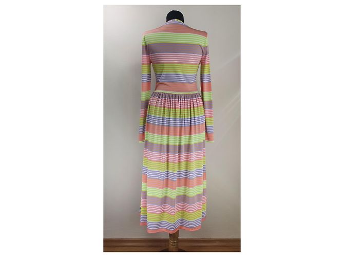 Autre Marque Stine Goya Joel gestreiftes Midikleid aus Stretch-Jersey Mehrfarben - Ansicht 6