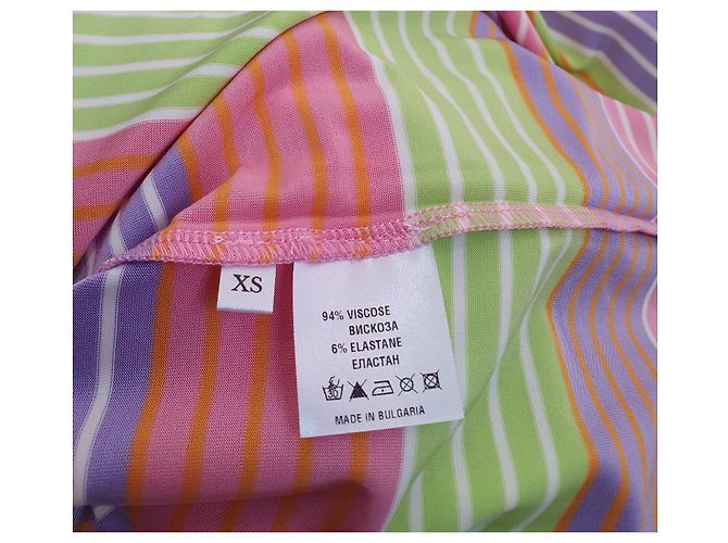 Autre Marque Stine Goya Joel gestreiftes Midikleid aus Stretch-Jersey Mehrfarben - Ansicht 7
